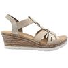 RIEKER 619B2 SANDAL - BEIGE