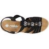 RIEKER 619B2 SANDAL - Black