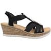 RIEKER 619B2 SANDAL - Black