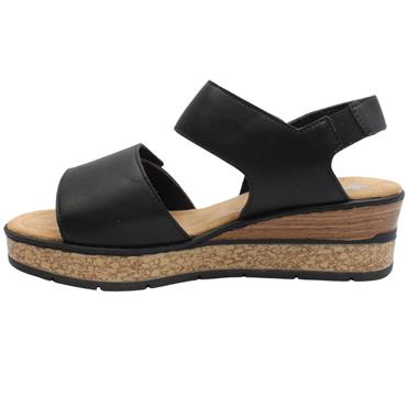 RIEKER 63781 SANDAL - Black