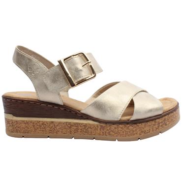 RIEKER 63795 SANDAL - GOLD