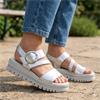 GABOR 64627 SANDAL - SILVER