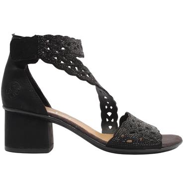 RIEKER 64657 SANDAL - Black