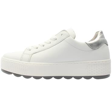 GABOR 66058 SHOE - WHITE SILVER