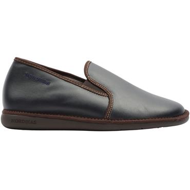 NORDIKA MENS 663 SLIPPER - NAVY BROWN
