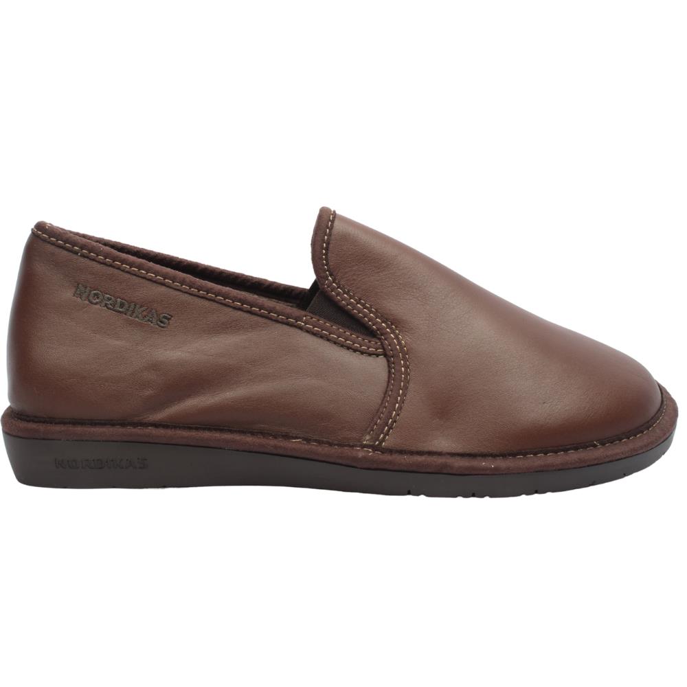 664 Tan LeatherMens Slippers Nordika Slippers Ireland