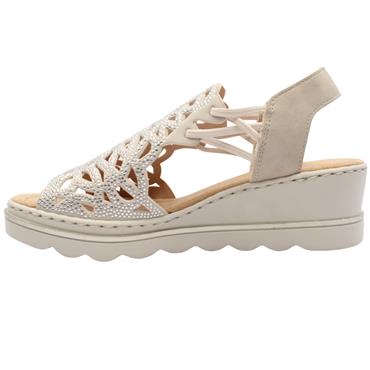 RIEKER 67465 SANDAL - BEIGE