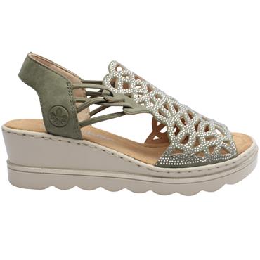 RIEKER 67465 SANDAL - GREEN