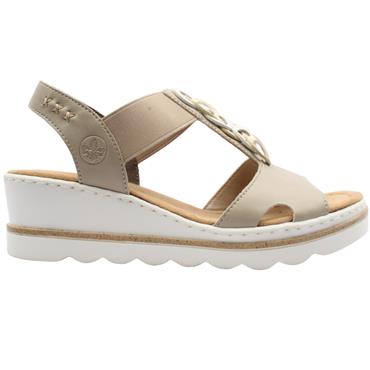 RIEKER 67498 SANDAL - BEIGE