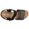 RIEKER 69176 SANDAL - BLACK MULTI