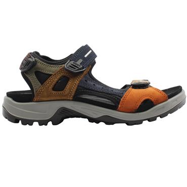 ECCO MENS SANDAL 69564 - NAVY TAN
