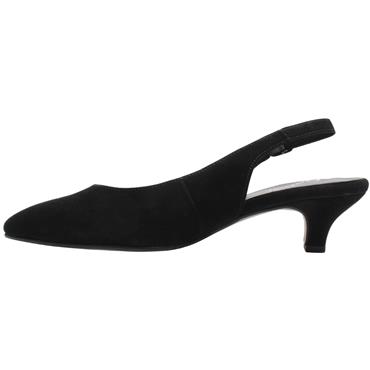 GABOR 71500 SLING BACK SHOE - BLACK SUEDE