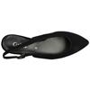 GABOR 71500 SLING BACK SHOE - BLACK SUEDE