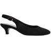 GABOR 71500 SLING BACK SHOE - BLACK SUEDE