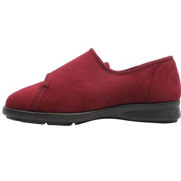 DB 71556 KEESTON STRAP SLIPPER - BURGUNDY
