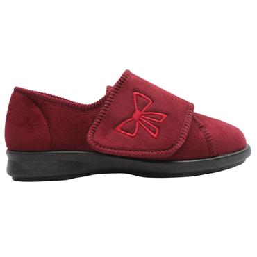 DB 71556 KEESTON STRAP SLIPPER - BURGUNDY