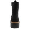 RIEKER 72609 LACED BOOT - BLACK SPARKLE