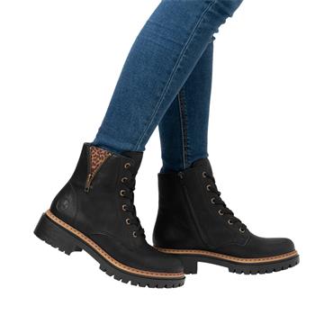 RIEKER 72617 BOOT - BLACK TAN