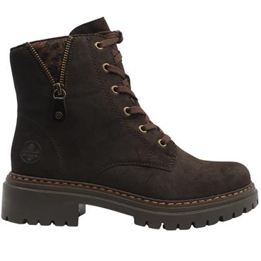 RIEKER 72617 BOOT - DARK BROWN