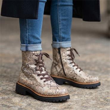 RIEKER 72627 BOOT - BEIGE MULTI