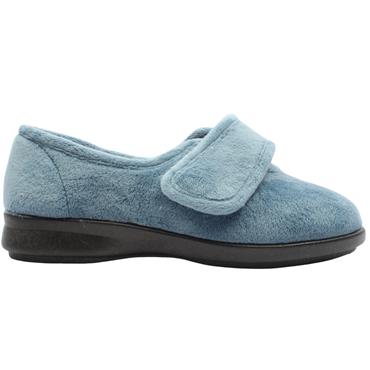 DB 72998FOUNTAIN WIDE FIT SLIPPER - BLUE