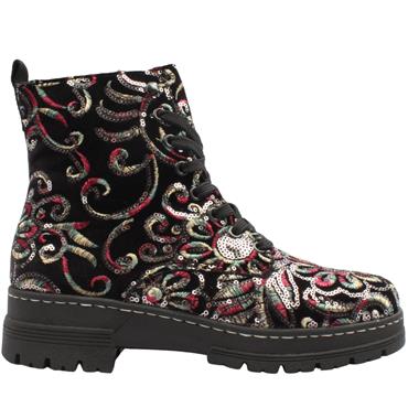 RIEKER 73820 BOOT - BLACK MULTI
