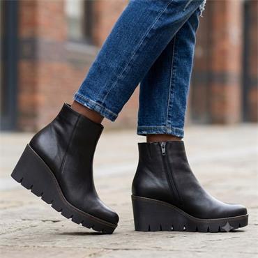 GABOR 74780 BOOT - BLACK LEATHER