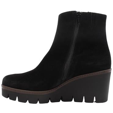 GABOR 74780 BOOT - BLACK SUEDE
