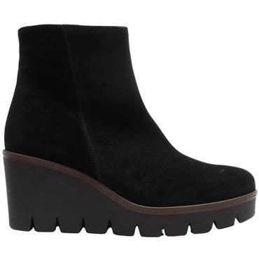 GABOR 74780 BOOT - BLACK SUEDE
