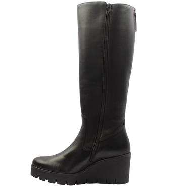 GABOR 74789 KNEE HIGH BOOT - BLACK LEATHER