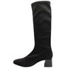 MISS ELASTIC 75435 KNEE HIGH BOOT - BLACK SUEDE