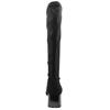 MISS ELASTIC 75435 KNEE HIGH BOOT - BLACK SUEDE