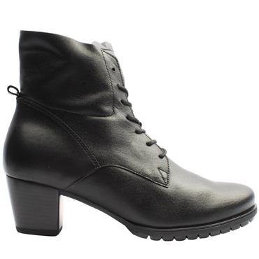 GABOR 76605 BOOT - BLACK LEATHER
