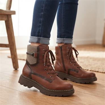 RIEKER 76724 BOOT - BROWN
