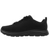SKECHERS 77125EC SLIP RESISTANT SHOE - BLACK BLACK
