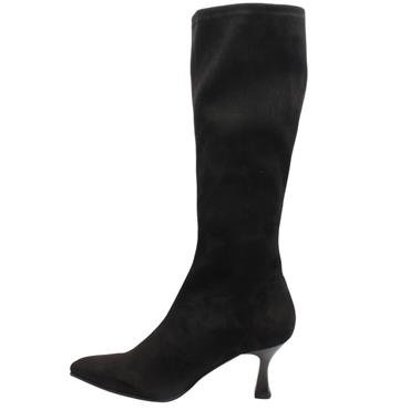 MISS ELASTIC 78041 KNEE HIGH BOOT - BLACK SUEDE
