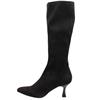 MISS ELASTIC 78041 KNEE HIGH BOOT - BLACK SUEDE