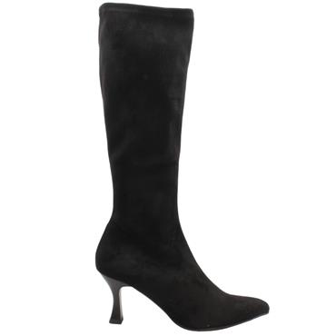 MISS ELASTIC 78041 KNEE HIGH BOOT - BLACK SUEDE