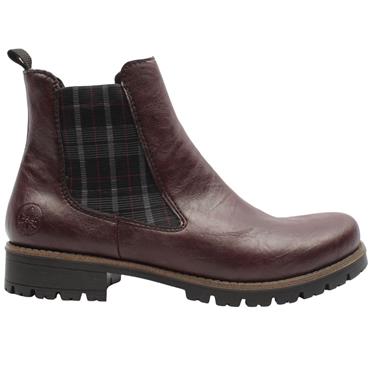 RIEKER 79592 GUSSET BOOT - WINE