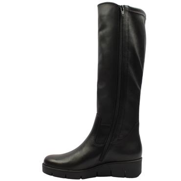 GABOR 800503 KNEE HIGH BOOT - BLACK LEATHER