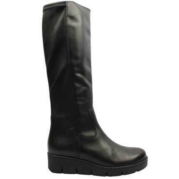 GABOR 800503 KNEE HIGH BOOT - BLACK LEATHER