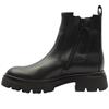 GABOR 802101 GUSSET BOOT - BLACK LEATHER