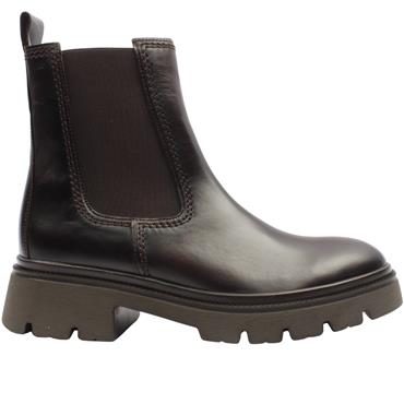 GABOR 802101 GUSSET BOOT - DARK BROWN