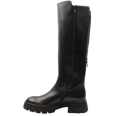 GABOR 802102 KNEE HIGH BOOT - BLACK LEATHER