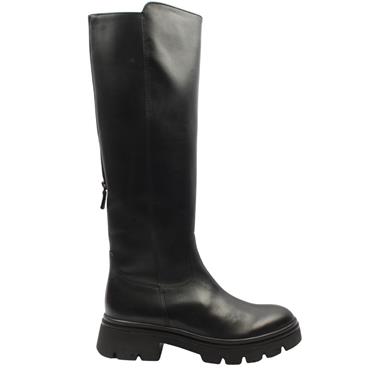 GABOR 802102 KNEE HIGH BOOT - BLACK LEATHER