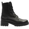 GABOR 802703 LACED BOOT - BLACK SILVER