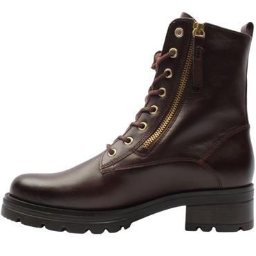 GABOR 802703 LACED BOOT - DARK TAN