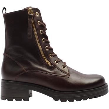 GABOR 802703 LACED BOOT - DARK TAN
