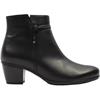GABOR 802901 ANKLE BOOT - BLACK LEATHER