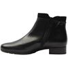 GABOR 803102 LOW HEEL BOOT - BLACK LEATHER